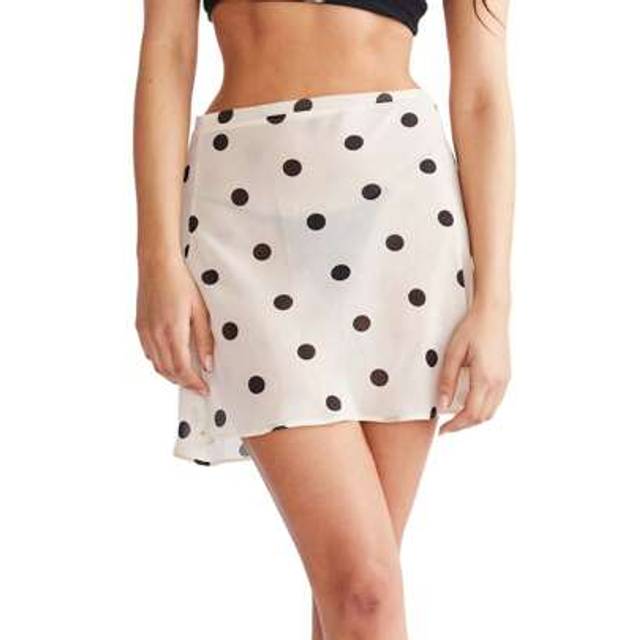 SHEIN Women&#39;s Beach Cover Up Skirt Solid Color/Dot Print Bathing Suit Cover Up For Seaside, Pool