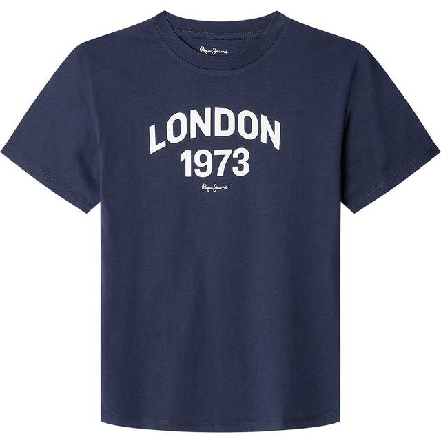Pepe Jeans for boy. PB503982 Dylan navy T-shirt (14años= 164cm), Casual, Cotton, Short sleeve, children's fashion