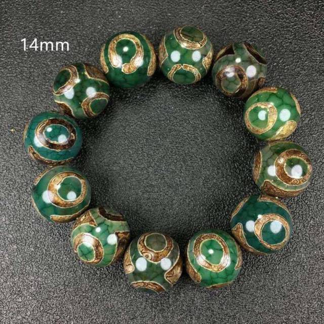 (14mm) High Quality Natural Agate Chalcedony Beads Jewelry Bracelets Vintage Jewelry Gifts For Lovers