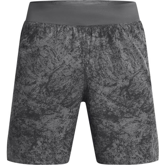 Under Armour Launch Elite Men's 7" Shorts Castlerock / Morph Green / Reflective XXL - Gray