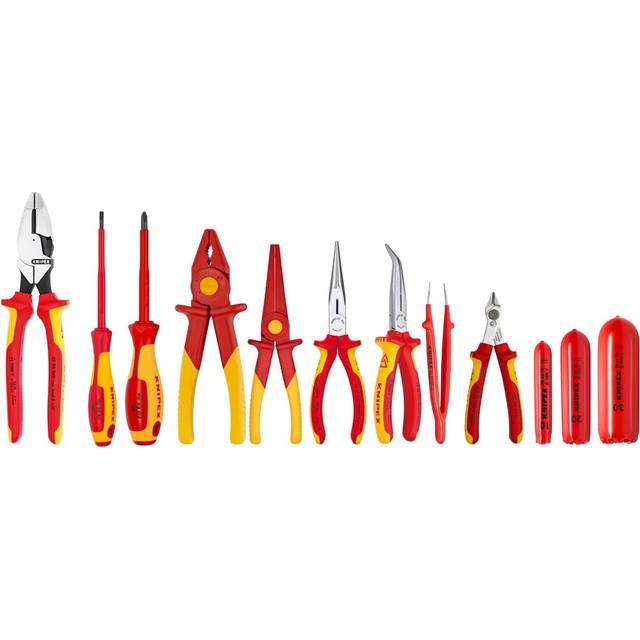 Knipex KNP9K0080168US 12 Piece 1000V Insulated Electrical Vehicle Plier Set