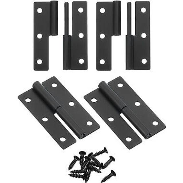4 Pcs Lift Off Hinge, 2.5 Detachable Lift Off Hinges Left Handed, Black