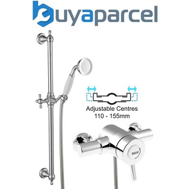 Bristan - Traditional Dual Control Thermostatic Mixer Shower 110mm 155mm + Kit