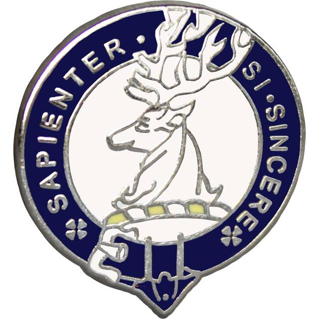 (Davidson) Scottish Clan Crest Lapel Pin Badge Brass Finish Scotland Heritage Brooch
