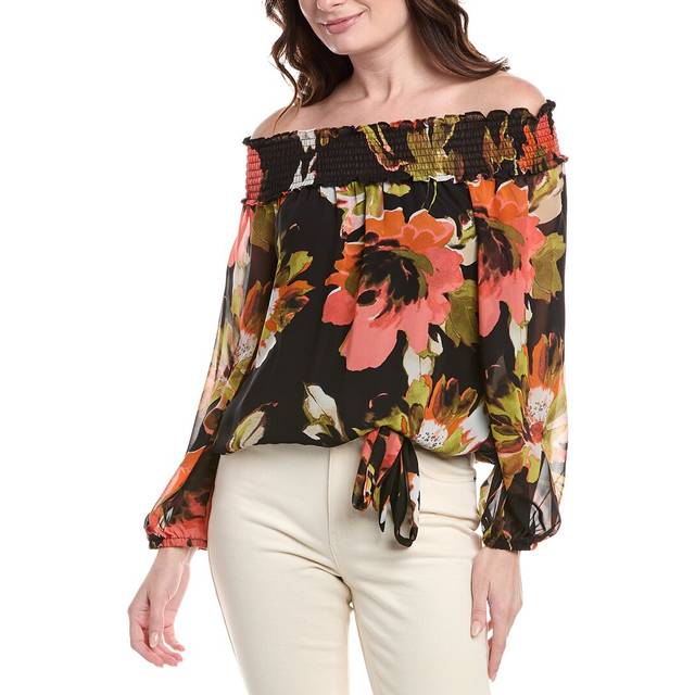 Vince Camuto Smocked Off-The-Shoulder Blouse