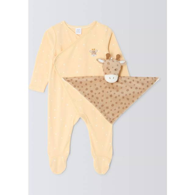 John Lewis Baby Giraffe Comforter and Sleepsuit Set, Multi