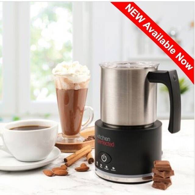 Kitchen Perfected Milk Frother &Hot Chocolate Maker ~ 6's, Silver