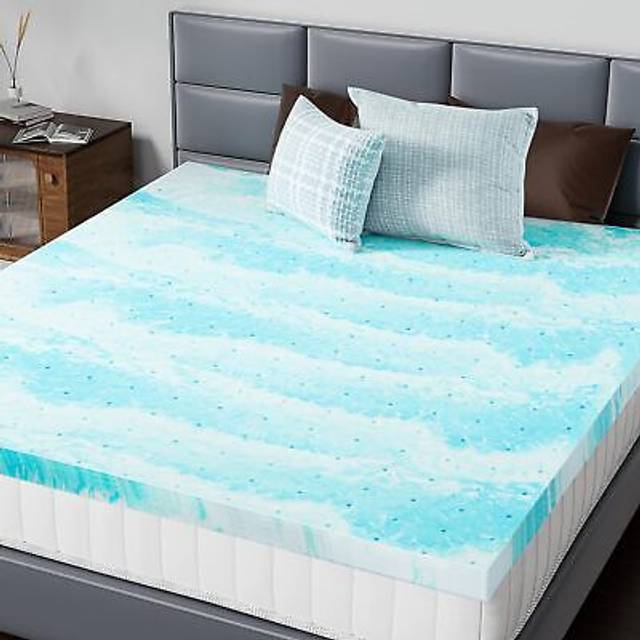DUMOS Memory Foam Mattress Topper Full  3 Inch Thick Gel Infused Bed Toppers for Full Size Bed  Soft Mattress Pads for Sleeper Sofa  RV  Camper  Certi