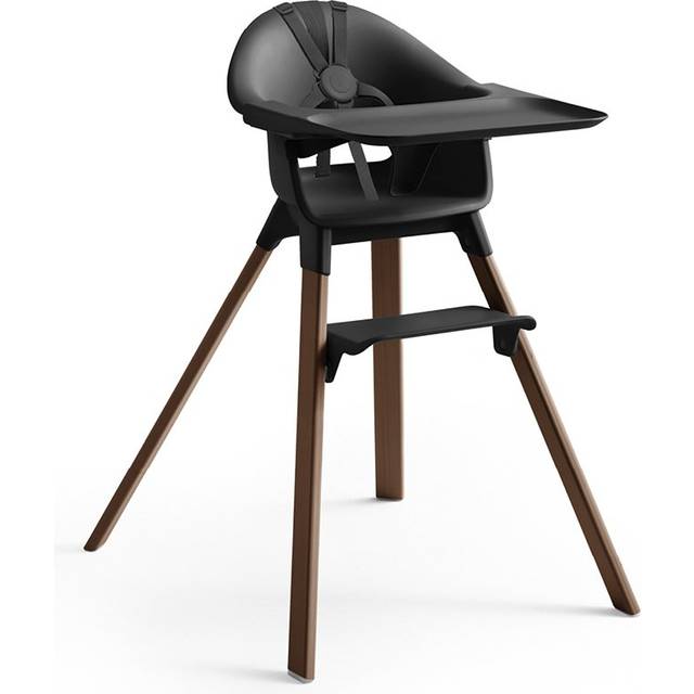 Stokke Clikk Barnmatstol, Black/Warm Brown