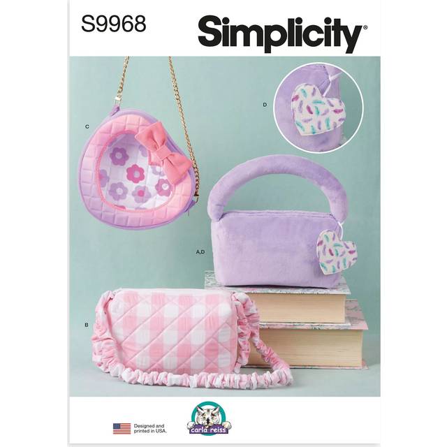 Simplicity Zipped Bags Sewing Pattern, S9968