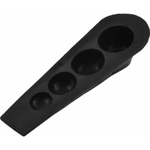 Hotel home rubber doorstop wedge door stopper guard protector black