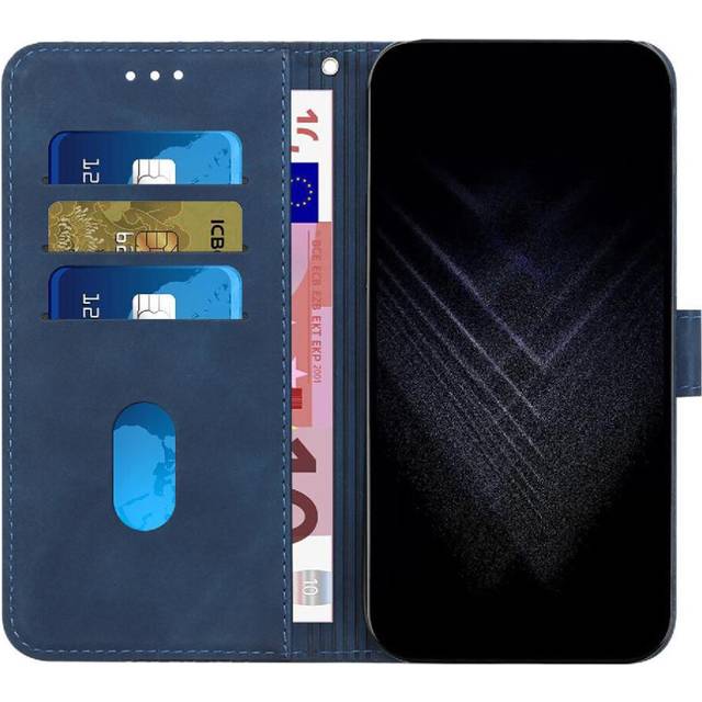 (Blue) Case for Samsung Galaxy A26 5g Magnetic Leather Wallet Flip Cover Card Holder
