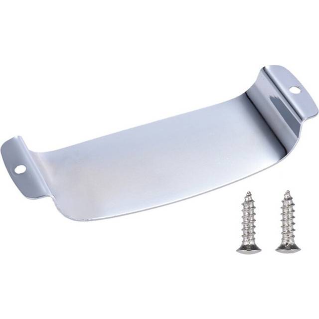 1Pcs Steel Electric Guitar Pickup Cover Protector for Bass with 2 Screws Silver