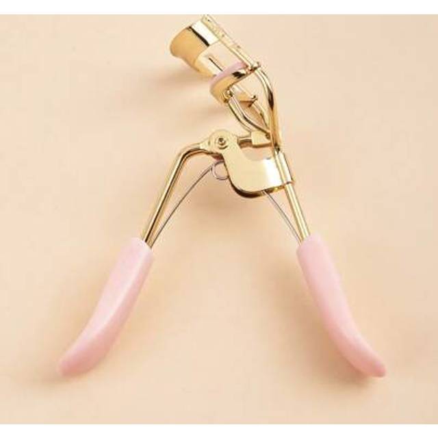 SHEIN 1pc Gold Eyelash Curler With 10pcs Refill Pads, Beauty Essential Tools For Curling Lashes, Portable Eyelash Curler For Home, Travel And Commercial Use