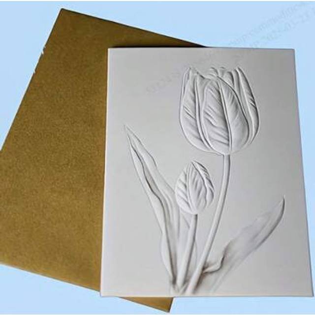 SHEIN 1 Set Of Elegant Floral Embossed Greeting Cards With Envelopes, Suitable For Celebration, Wedding And Business Invitation