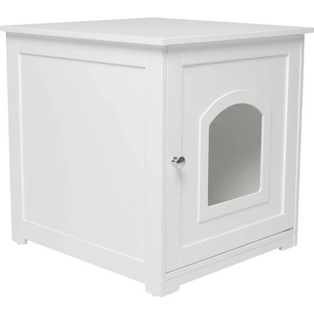 zoovilla Kitty Litter Loo ? Hidden Litter Box Furniture, White