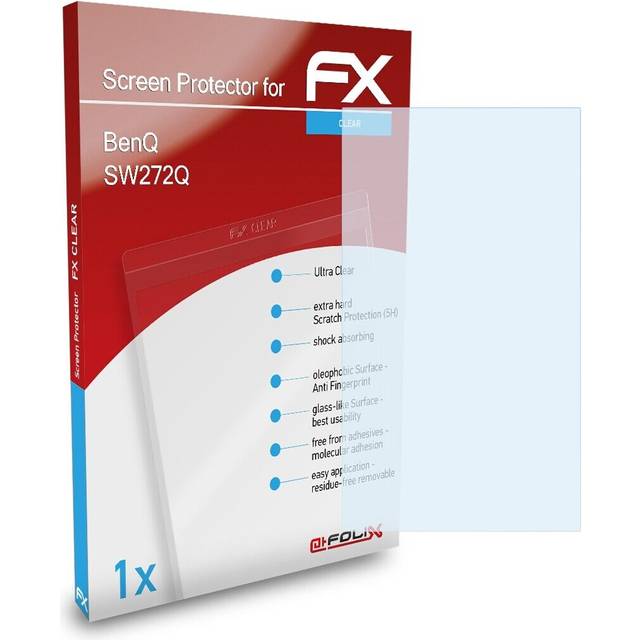 Atfolix screen protection film for benq sw272q screen protector clear