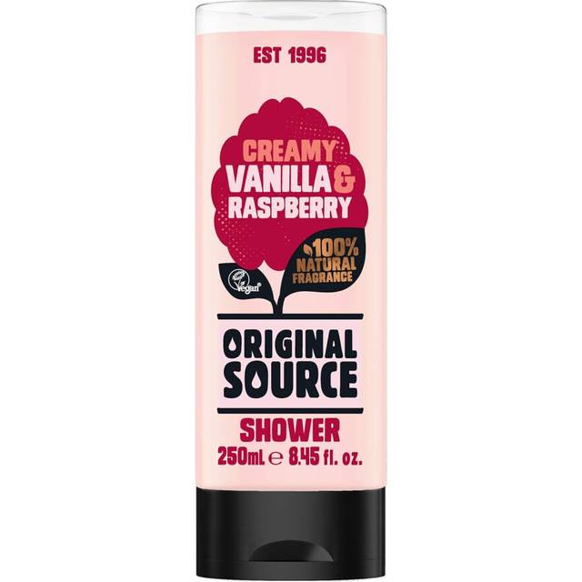 Cussons Vanilla Milk and Raspberry Original Source Shower Gel