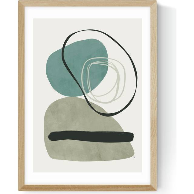 East End Prints Calo White Frame Art Print - A3