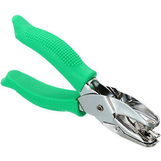 1/4 Star Single Hole Punch Handheld Hole Puncher With Grip, Green