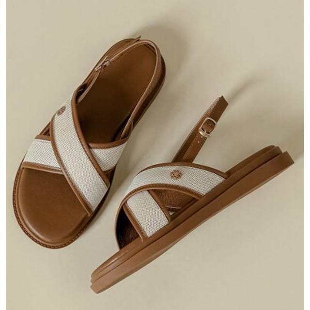 SHEIN Thick Sole Colorblock Strap Buckle Sandals, Outdoor Beach Peep Toe Non-Slip Comfort Wedge Soft Sole Bohemian Summer New Brown Roman Vacation Shoes