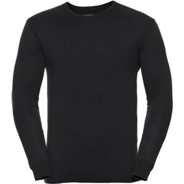 Russell Athletic Collection Mens Knitted V Neck Sweatshirt (Black) - Size 3XL