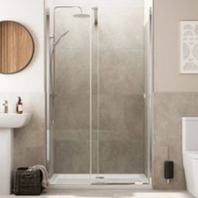 Diamond Frameless Sliding Shower Door 1100mm – 8mm Chrome