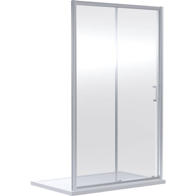 nuie Rene 1900 x 1600mm Sliding Shower Door - Chrome, Silver