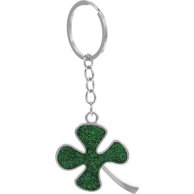 Shamrock Keychains Bulk Four-Leaf Lucky Keychain Sturdy Charm Pendant Keyring
