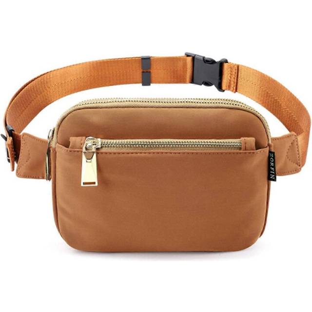 (Brown, One size) 2025 New Fanny Packs for Women Men, Black Crossbody Fanny Pack, Belt Bag with Adjustable Strap, Fashion Waist Pack