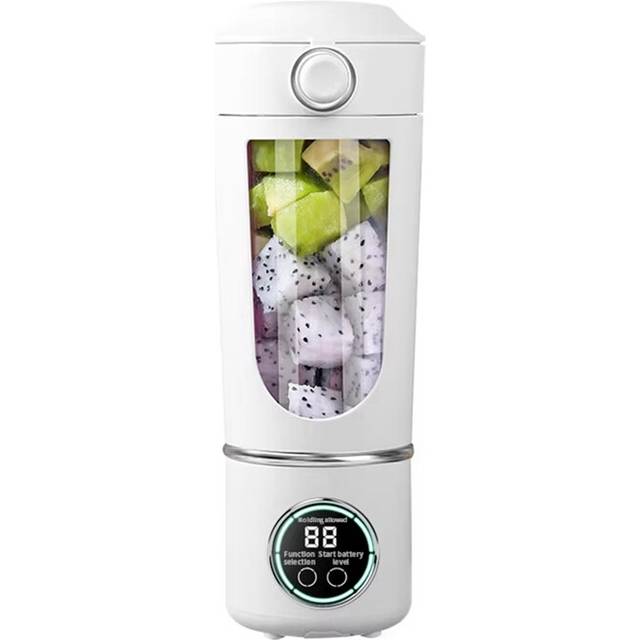Portable Juice Maker Blender for Shakes Smoothies 700ML 12-Blades Fast Mixing 2 in 1 Personal Juicer 7.4V A