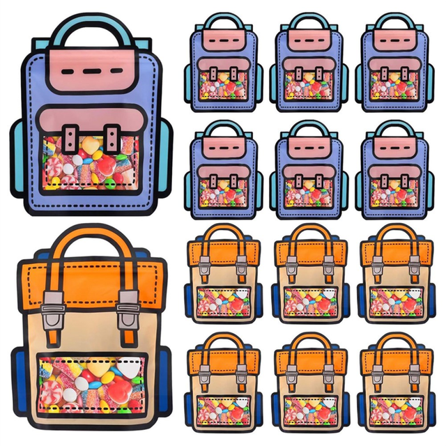 30PCS Gift Bag with Handles,Cartoon Backpack Bags for ,Wedding,Birthday,Baby Shower Candy, Favors,Snacks