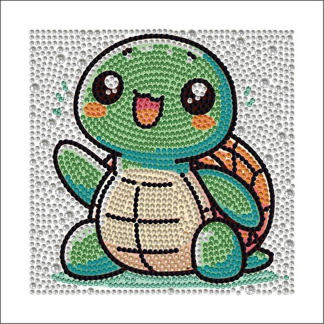 (30) Diamond painting DIY cartoon painting colored diamond children's handmade toy paste painting