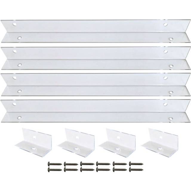 Ekena Millwork SHUTTER-BRACKETS_15 Clear Polycarbonate Mounting Bracke