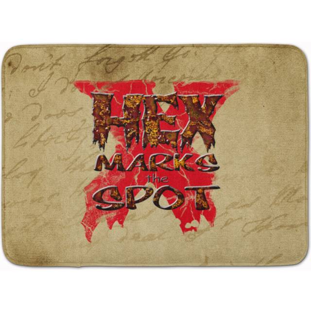 """""""""Caroline's Treasures Hex marks the spot Halloween Floor Mat  19"""""""""""""""" x 27""""""""""""""""  Multicolor"""""""""