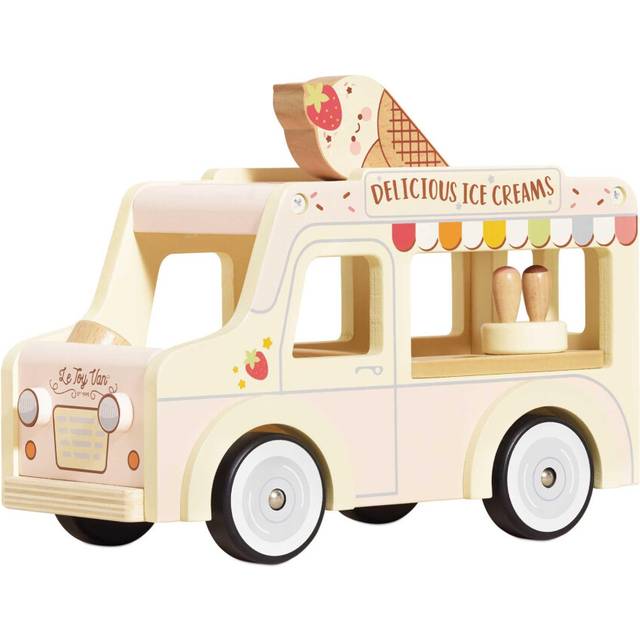 Le Toy Van - Wooden Doll House Dolly Ice Cream Van Play Set For Dolls Houses | Daisylane Dolls House Furniture Sets - Suitable For Ages 3+