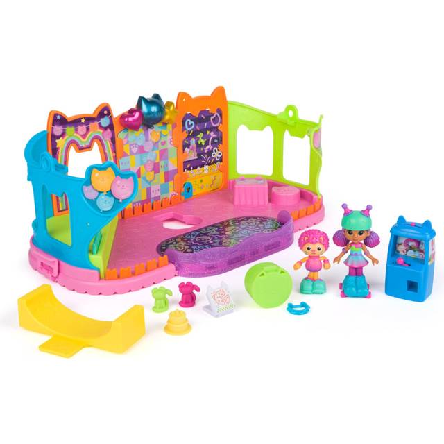 Gabby?s Dollhouse, Party Room Playset with Exclusive Toy Figures, Doll?s House Furniture, Accessories and Fidget Play, Kids? Toys for Girls and Boys