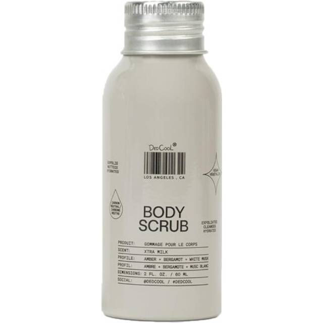Dedcool Body Scrub Mini 2OZ Xtra Milk  Gentle Exfoliating Formula with Rice Powder Kakadu Plum  Coconut Oil