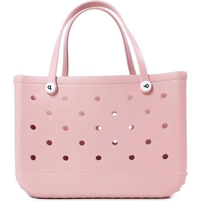 (pink, 38*32*13cm) X-Large Rubber Beach Bag For Men & Women Large Capacity Travel Bag Beach Tote Bag For The Beach Boat Pool