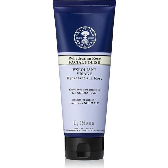 Neals Yard Remedies Rehydrating Rose Face Polish  Exfoliating Face Scrub With Damask Rose  For Dehydrated Skin 353 oz net wt