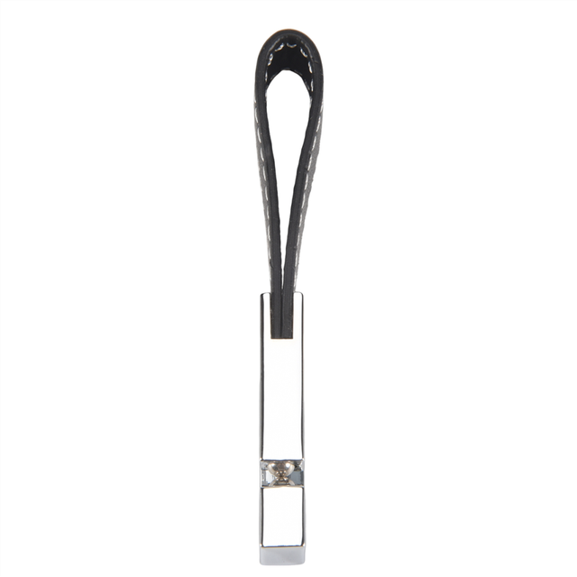 3 Loop Strap Quick Release keyring Keychain Key Fob ring Black+Silver