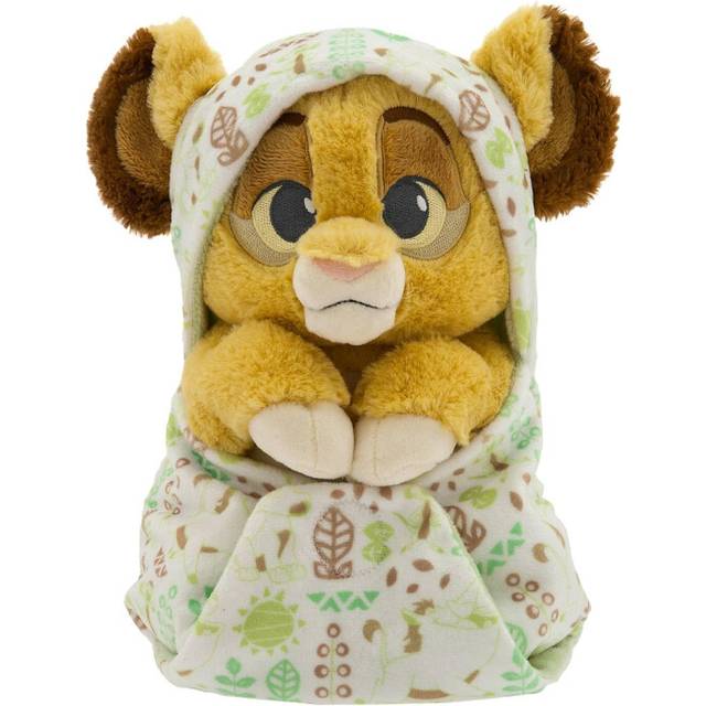 "Disney Store Official Baby Simba Soft Toy, Lion King, 27cm / 11"", Lion Cub Plush with Removable Blanket, Suitable from Birth, 0+"