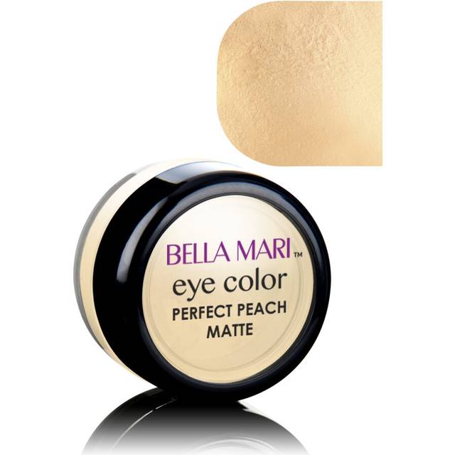 Natural Mineral Eyeshadow by Bella Mari (Perfect Peach Matte  0.1 Ounce) - No Toxic Synthetic Chemicals - TSA-Approved Travel Size