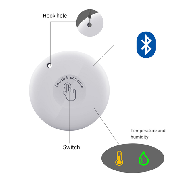 Tuya Bluetooth PT216B Smart Temperature and Humidity Meter Indoor Outdoor Thermometer Hygrometer Sensor Gauge