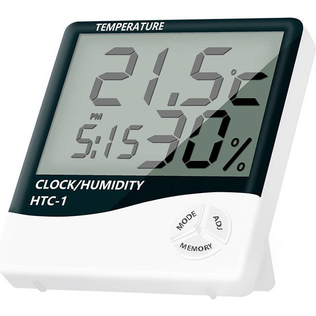 Electronic LED Digital Thermometer and Hygrometer for Office Lab And Factory