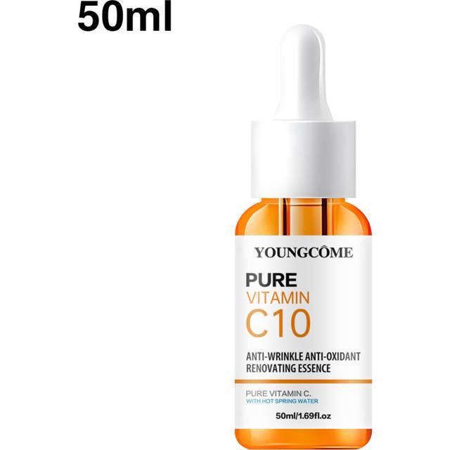 (50ml) Vitamin C Facial Essence Hyaluronic Acid Dark Skin Brighten Serum Fade Fine Lines Moisturizing Repair Dull Serum
