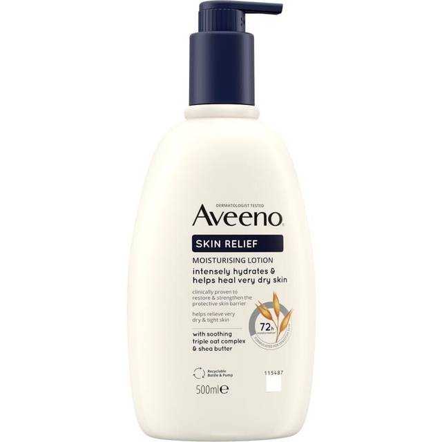 Aveeno Skin Relief Moisturising Lotion, With Soothing Triple Oat Complex & Shea Butter, Unscented, 500ml