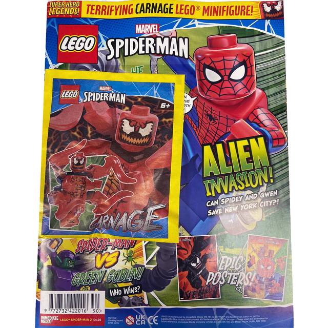 LEGO Marvel Superhero Legends Magazine Issue 2 with Carnage Foil Pack Set 242216