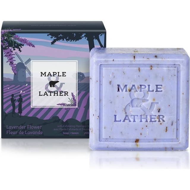 Maple  Lather Triple Milled Bar Soap with Shea Butter Lavender Flower Scent LongLasting Sustainably Sourced 209g  Made in Provence France