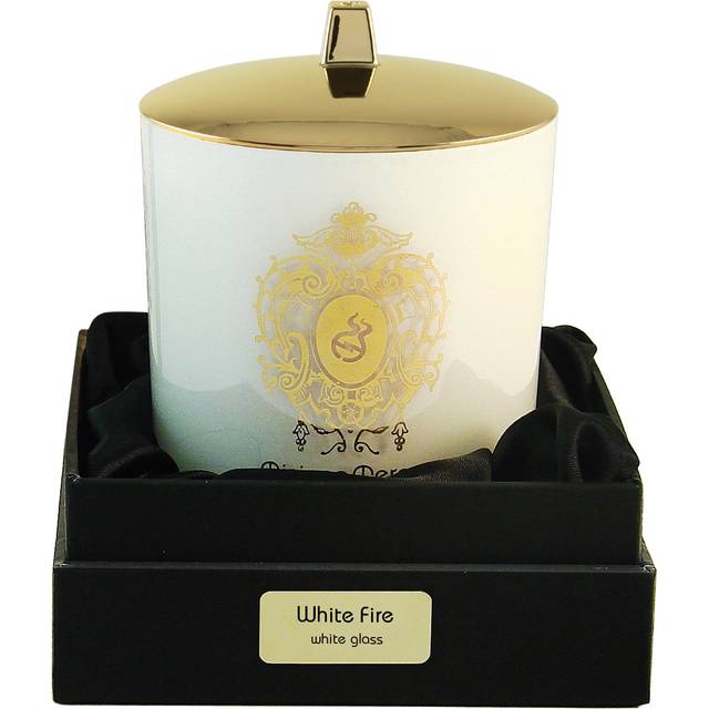 White Fire scented candle with wooden wick 170 g